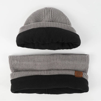 Bonnet cache - cou et gants d'hiver épais et chaud - Violet - Ajustable (du 54 au 59) | La boutique du chapeau