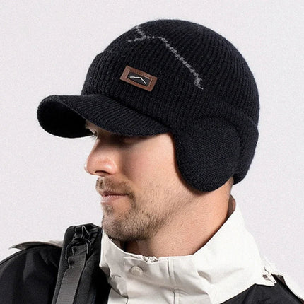 Bonnet cache - oreilles - Noir - Ajustable (du 54 au 59) | La boutique du chapeau