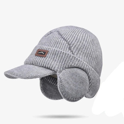 Bonnet cache - oreilles - Gris - Ajustable (du 54 au 59) | La boutique du chapeau