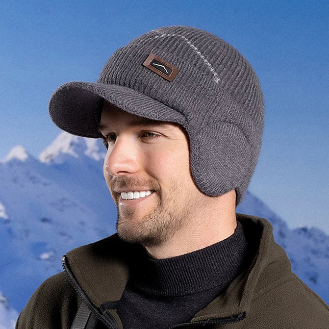 Bonnet cache - oreilles - Noir - Ajustable (du 54 au 59) | La boutique du chapeau