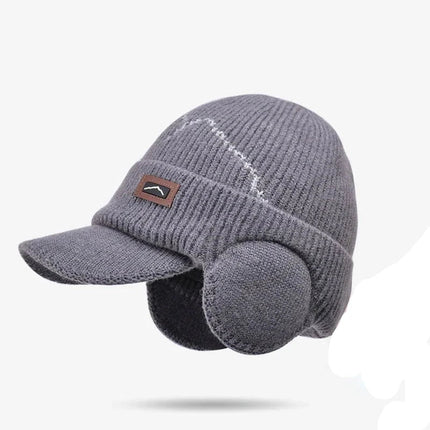 Bonnet cache - oreilles - Gris foncé - Ajustable (du 54 au 59) | La boutique du chapeau