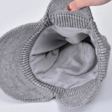 Bonnet cache - oreilles - Noir - Ajustable (du 54 au 59) | La boutique du chapeau