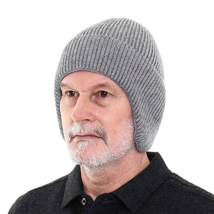 Bonnet cache - oreilles en coton - Bleu - Ajustable (du 54 au 59) | La boutique du chapeau