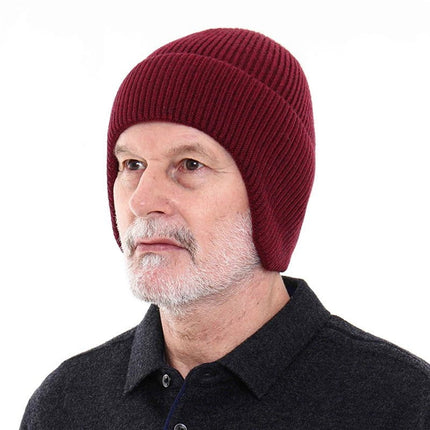 Bonnet cache - oreilles en coton - Bleu - Ajustable (du 54 au 59) | La boutique du chapeau