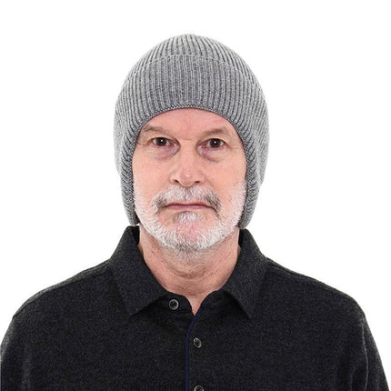 Bonnet cache - oreilles en coton - Bleu - Ajustable (du 54 au 59) | La boutique du chapeau