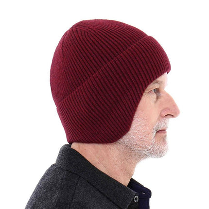 Bonnet cache - oreilles en coton - Bleu - Ajustable (du 54 au 59) | La boutique du chapeau