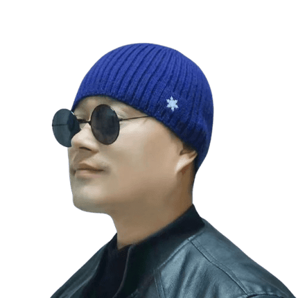 Bonnet calotte unisexe - Bleu - Ajustable (du 54 au 59) | La boutique du chapeau