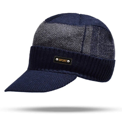 Bonnet casquette en laine pour homme - Violet/bleu 2 - Ajustable (du 54 au 59) | La boutique du chapeau
