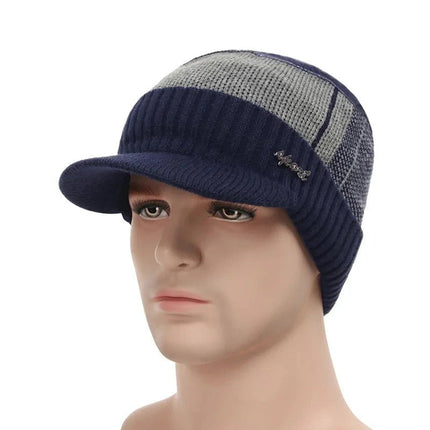 Bonnet casquette et cache - cou - Bonnet marine - Ajustable (du 54 au 59) | La boutique du chapeau