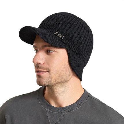 Bonnet casquette pour homme - Noir - Ajustable (du 54 au 59) | La boutique du chapeau