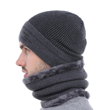 Bonnet chaud en laine - Gris - Ajustable (du 54 au 59) | La boutique du chapeau