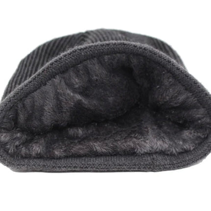 Bonnet chaud en laine - Gris - Ajustable (du 54 au 59) | La boutique du chapeau