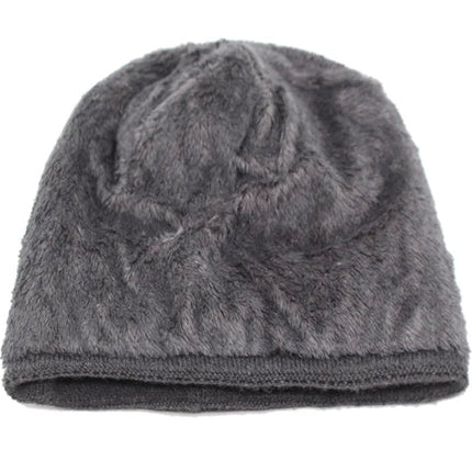Bonnet chaud en laine - Gris - Ajustable (du 54 au 59) | La boutique du chapeau