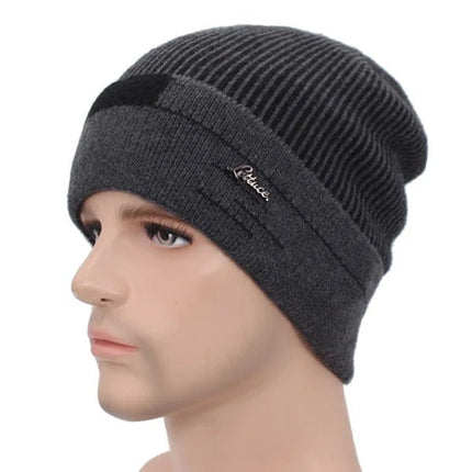 Bonnet chaud en laine - Noir - Ajustable (du 54 au 59) | La boutique du chapeau