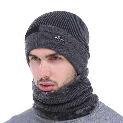 Bonnet chaud en laine - Gris - Ajustable (du 54 au 59) | La boutique du chapeau