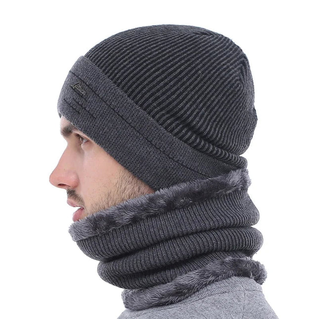 Bonnet chaud en laine - Gris foncé - Ajustable (du 54 au 59) | La boutique du chapeau