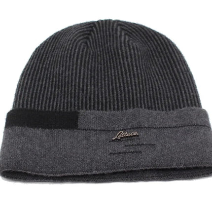 Bonnet chaud en laine - Gris - Ajustable (du 54 au 59) | La boutique du chapeau