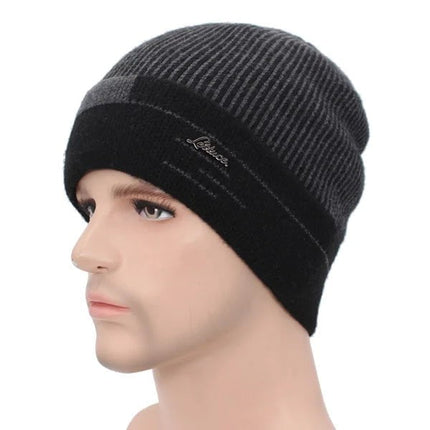 Bonnet chaud en laine - Noir - Ajustable (du 54 au 59) | La boutique du chapeau