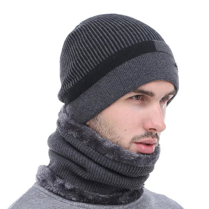 Bonnet chaud en laine - Gris - Ajustable (du 54 au 59) | La boutique du chapeau