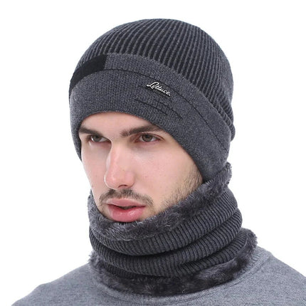 Bonnet chaud en laine - Gris foncé - Ajustable (du 54 au 59) | La boutique du chapeau