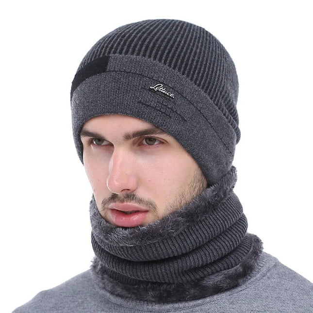 Bonnet chaud en laine - Gris foncé - Ajustable (du 54 au 59) | La boutique du chapeau
