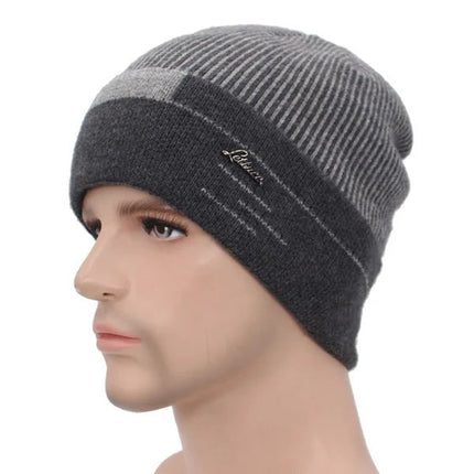 Bonnet chaud en laine - Noir - Ajustable (du 54 au 59) | La boutique du chapeau