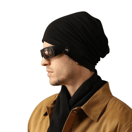 Bonnet chaud et doux pour homme - Noir - Ajustable (du 54 au 59) | La boutique du chapeau