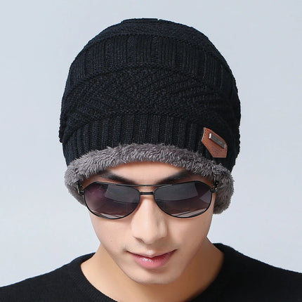Bonnet chaud pour homme - Bleu - Ajustable (du 54 au 59) | La boutique du chapeau