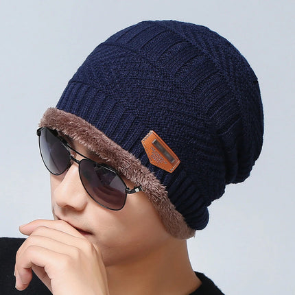 Bonnet chaud pour homme - Bleu - Ajustable (du 54 au 59) | La boutique du chapeau