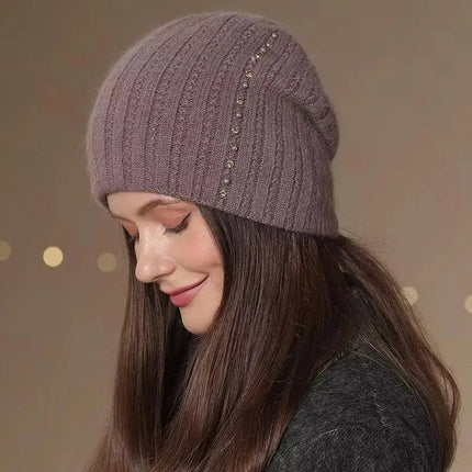 Bonnet décontracté pour femme - Violet foncé - Ajustable (du 54 au 59) | La boutique du chapeau