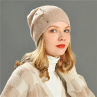 Bonnet d'hiver en tricot pour femme - Rose 7 - Ajustable (du 54 au 59) | La boutique du chapeau