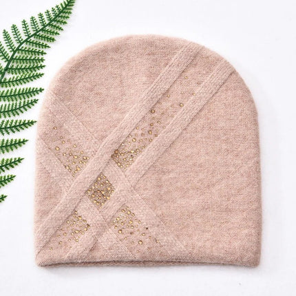 Bonnet d'hiver en tricot pour femme - Rose 3 - Ajustable (du 54 au 59) | La boutique du chapeau