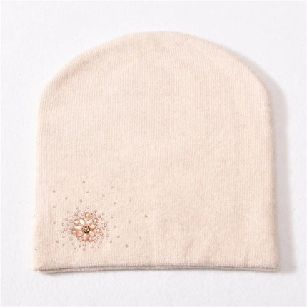 Bonnet d'hiver en tricot pour femme - Beige 4 - Ajustable (du 54 au 59) | La boutique du chapeau