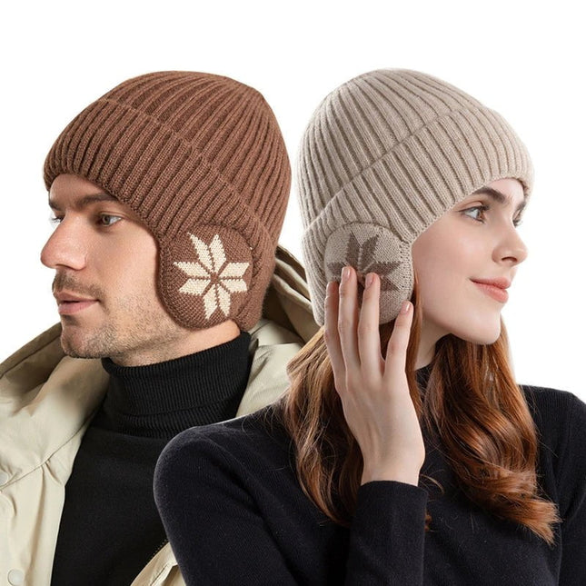 Bonnet d'hiver femme avec protection des oreilles - Beige - Ajustable (du 54 au 59) | La boutique du chapeau