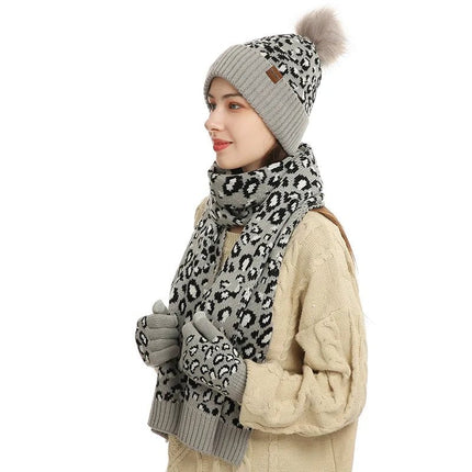 Bonnet écharpe et gants tactiles avec doublure en polaire - Rose - Ajustable (du 54 au 59) | La boutique du chapeau