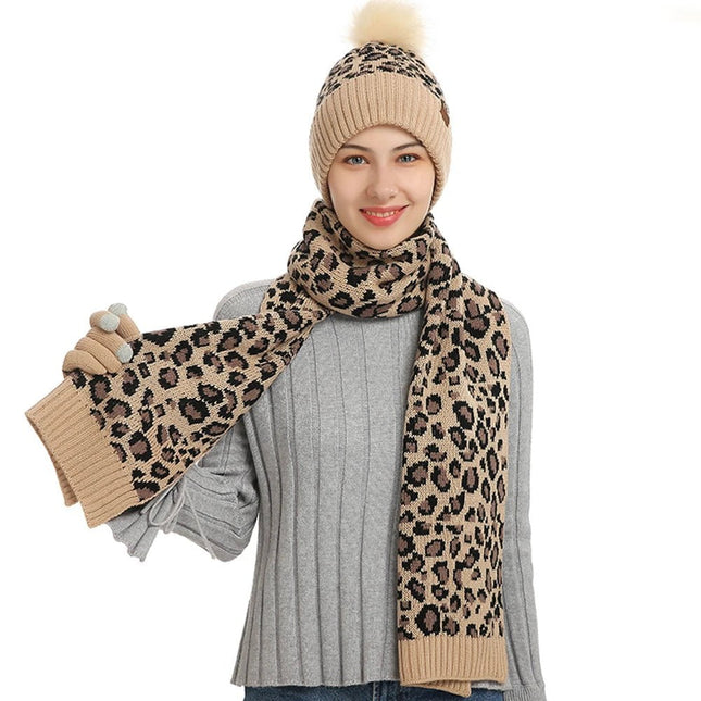 Bonnet écharpe et gants tactiles avec doublure en polaire - Rose - Ajustable (du 54 au 59) | La boutique du chapeau