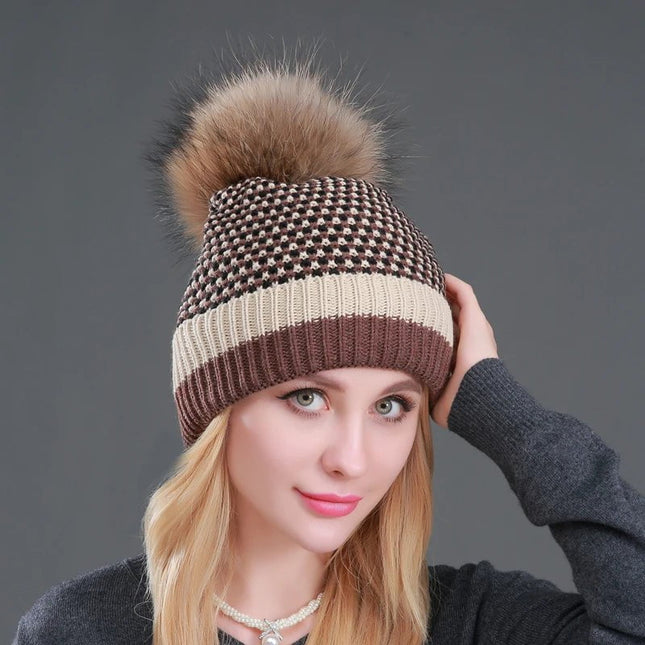 Bonnet en acrylique pour femme : léger et chaud - Marron - Ajustable (du 54 au 59) | La boutique du chapeau
