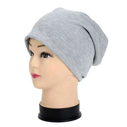 Bonnet en coton unisexe - Gris - Ajustable (du 54 au 59) | La boutique du chapeau