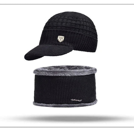 Bonnet en laine avec visière - Casquette seule Grise - Ajustable (du 54 au 59) | La boutique du chapeau