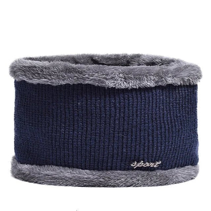 Bonnet en laine avec visière - Tour de cou bleu - Ajustable (du 54 au 59) | La boutique du chapeau