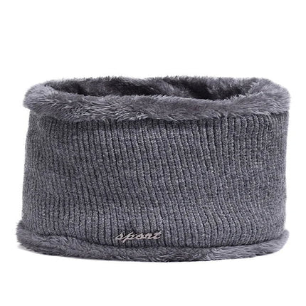 Bonnet en laine avec visière - Tour de cou gris - Ajustable (du 54 au 59) | La boutique du chapeau