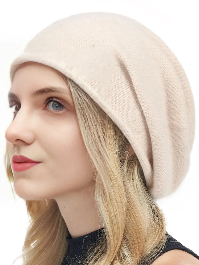 Bonnet en laine douce pour femme - Beige - Ajustable (du 54 au 59) | La boutique du chapeau