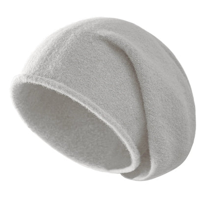Bonnet en laine douce pour femme - Gris - Ajustable (du 54 au 59) | La boutique du chapeau