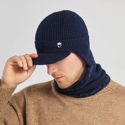 Bonnet en laine et cache cou - Gris - Ajustable (du 54 au 59) | La boutique du chapeau
