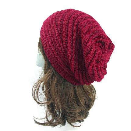 Bonnet en laine femme - Rouge - Ajustable (du 54 au 59) | La boutique du chapeau