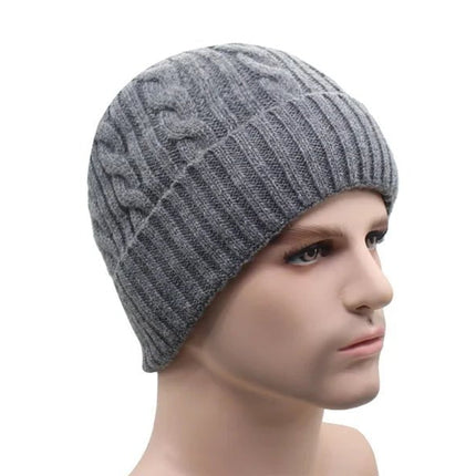 Bonnet en laine pour homme - Bleu - Ajustable (du 54 au 59) | La boutique du chapeau