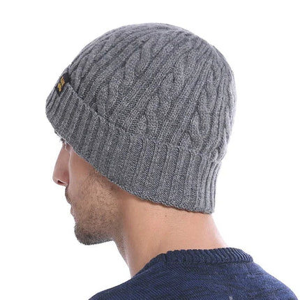 Bonnet en laine pour homme - Bleu - Ajustable (du 54 au 59) | La boutique du chapeau