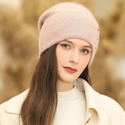 Bonnet en polaire pour femme : protection contre le froid - Bordeau - Ajustable (du 54 au 59) | La boutique du chapeau