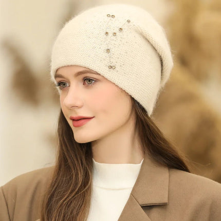 Bonnet en polaire pour femme : protection contre le froid - Bordeau - Ajustable (du 54 au 59) | La boutique du chapeau