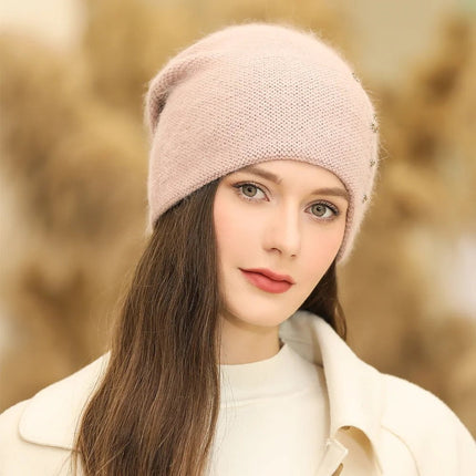 Bonnet en polaire pour femme : protection contre le froid - Rose - Ajustable (du 54 au 59) | La boutique du chapeau